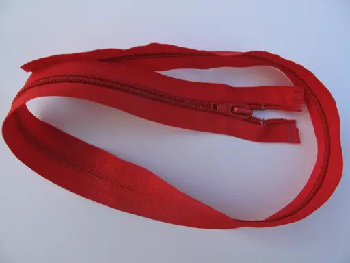 Zips špirálový deliteľný 5mmx60cm/červený