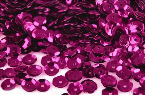 Flitre krúžky lomené 6mmx 12,5g/fuchsia