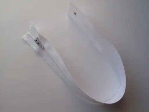 Zips špirálový nedeliteľný 3mmx30cm/biely