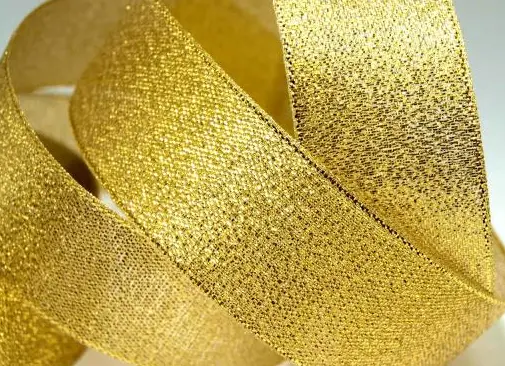Stuha brokátová 25mmx 5m/zlatá