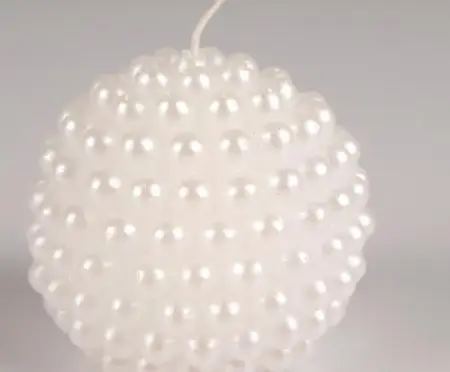 Sviečka dekoračná pearl 80mm/smotanová