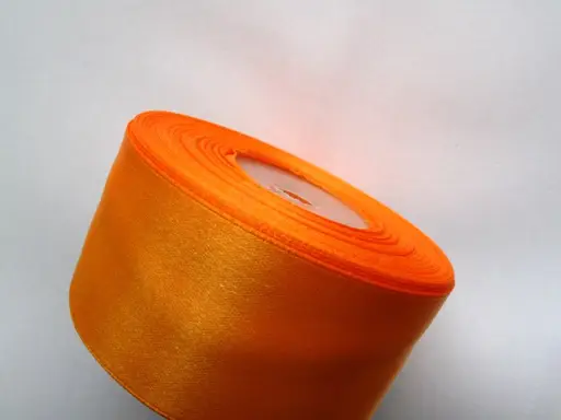 Stuha saténová 38mm/oranžová