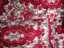 Plátno Bavlna elastické batiková bordúra a ornamenty/cyklamén