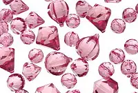 Korálky aranžovacie diamanty mix 18-32mmx 100g/ružové