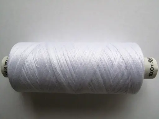 Niť strojová 1000m Ribbon PES/biela