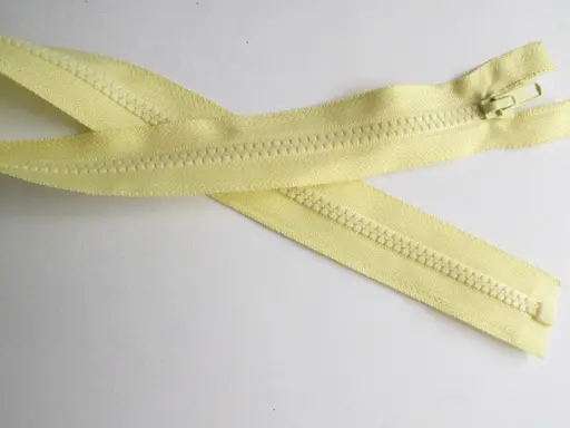 Zips kostený deliteľný 55cm/žltý svetlý