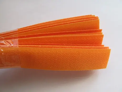Suchý zips komplet 2x25cm/oranžový