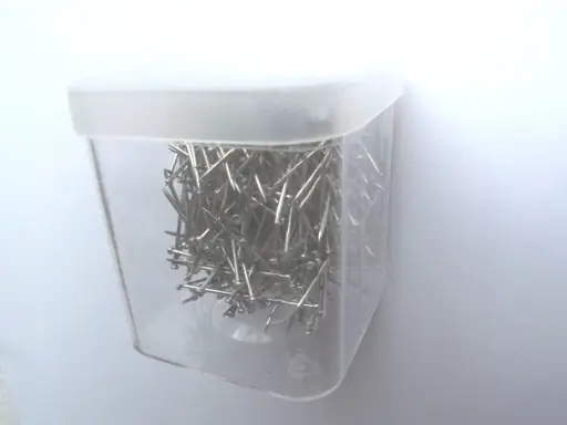 Špendlíky celokovové s plochou hlavičkou 30x0,85mmx 50g/nikel