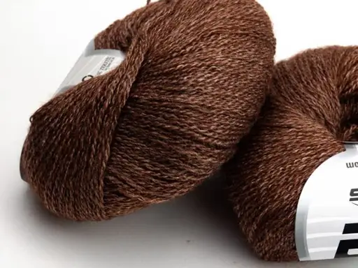 Pletacia priadza Ice Silk Merino 51454/čokoládový hnedý melír