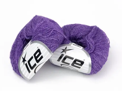 Pletacia priadza Ice Silk Merino 51457/purpurový melír