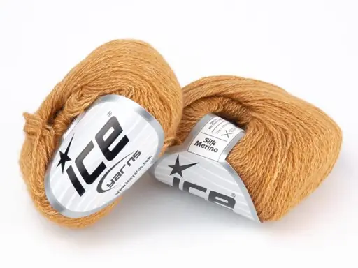 Pletacia priadza Ice Silk Merino 57857/škoricový melír