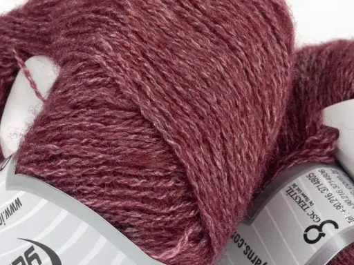 Pletacia priadza Ice Silk Merino 57859/burgundy melír