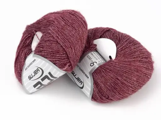 Pletacia priadza Ice Silk Merino 57859/burgundy melír