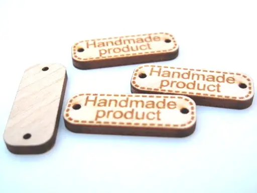 Ozdoba drevená Handmade product 11x30mm/dub svetlý