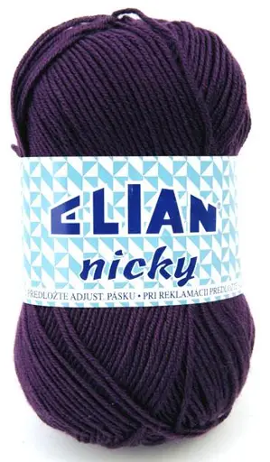 Pletacia priadza Elian nicky 1088/tmavofialová