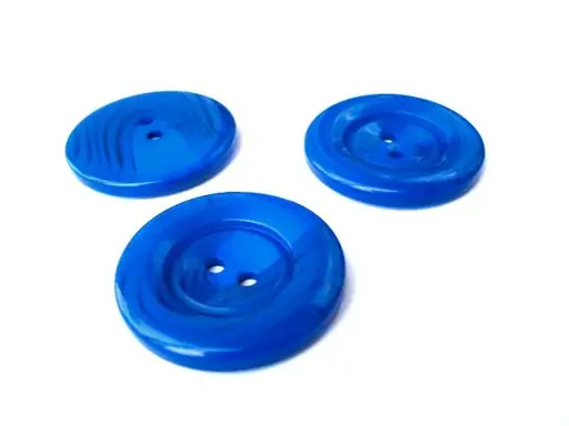 Gombík dvojdierkový 33mm/parížsky modrý