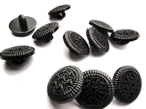 Gombík SP dizajn krajkový 19mm/čierny