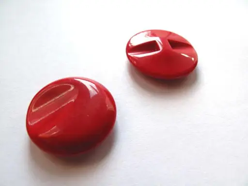 Gombík SP dúhovaný 28mm/červený tmavý