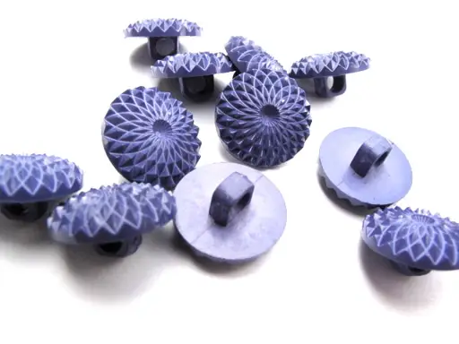 Gombík SP ornament 16mm/fialovomodrý