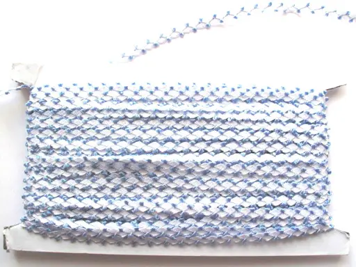 Hadovka dvojfarebná 6mm/modrobiela