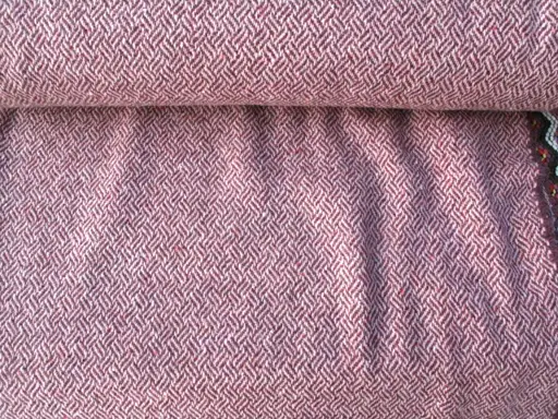 Kabátovina vlna zmes parketová 18201/baklažán- staroružovo púdrová