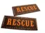 Nažehľovačka Rescue 85x32mm/oranžovo- čokoládová