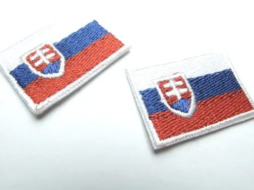 Nažehľovačka Slovakia vlajka 2x3cm/bielo- modro- červená
