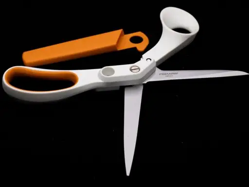 Nožnice kovové profesionálne krajčírske FISKARS 21cm/bielo- oranž- nikel