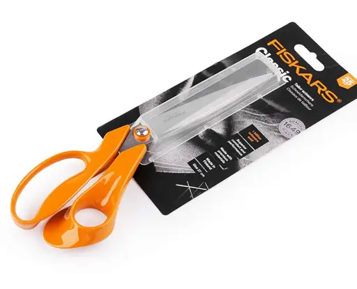 Nožnice kovové profesionálne krajčírske FISKARS Classic 27cm/oranž- nikel