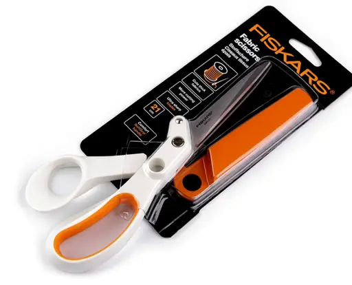 Nožnice kovové profesionálne krajčírske FISKARS 21cm/bielo- oranž- nikel