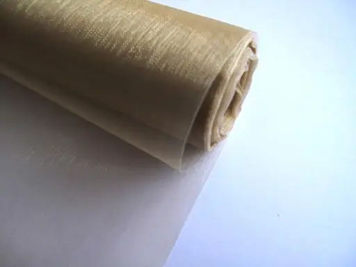 Organza jednofarebná rezaná 37cmx9m/karamelová svetlá