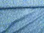 Poplín elastický Bavlna drobné srdiečka kvietky/žlto- limetkovo- svetlomodro- indigo modrý
