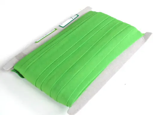 Šikmý prúžok bavlna 18mm/hráškový zelený výrazný