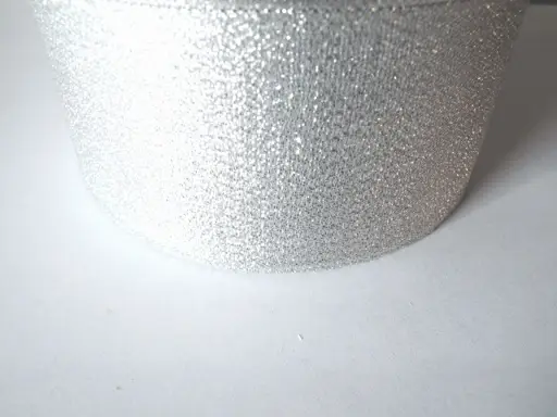 Stuha brokátová 50mmx 5m/strieborná