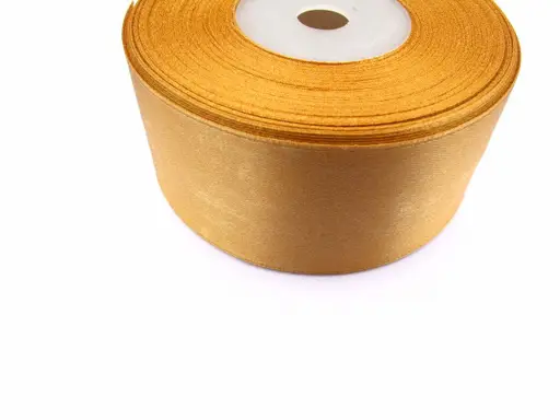 Stuha saténová 38mm/zlatožltá tmavšia