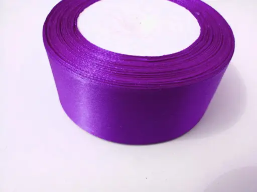 Stuha saténová 38mm/fialová purpur