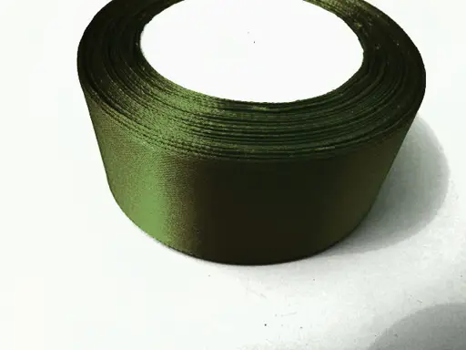 Stuha saténová 50mm/army zelená tmavá