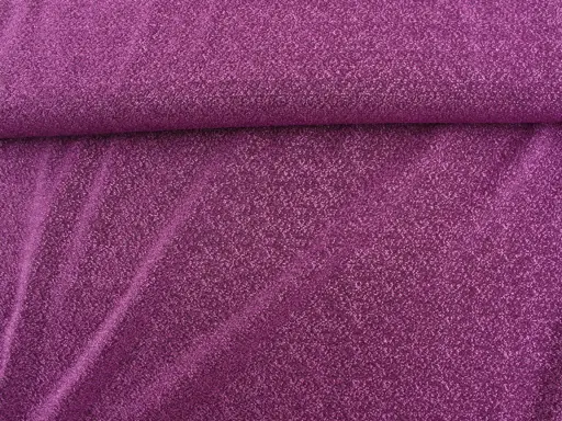 Úplet Polyester elastický Lurex/fialový purpurový