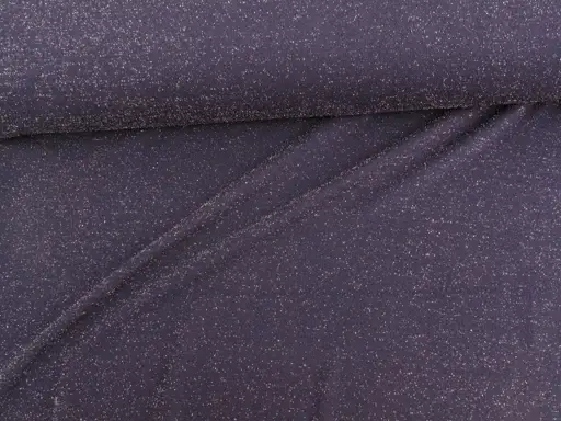 Úplet Polyester elastický Lurex/strieborno- tmavomodrý