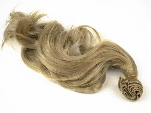 Vlasy pre bábiku lokne 33x100cm/blond popolavé