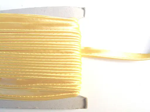 Výpustka saténová 15mm/maslová žltá