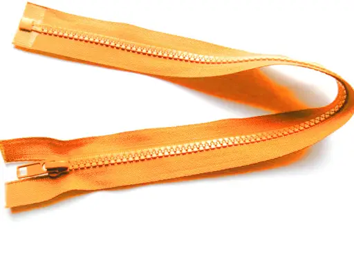 Zips kostený deliteľný 50cm/oranžový