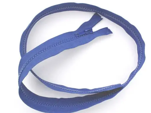 Zips kostený deliteľný 65cm/modrý stredný