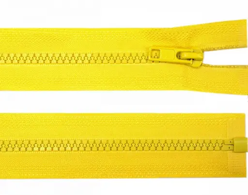 Zips kostený deliteľný 80cm/žltý citrónový