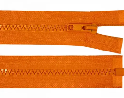 Zips kostený deliteľný 80cm/oranžový