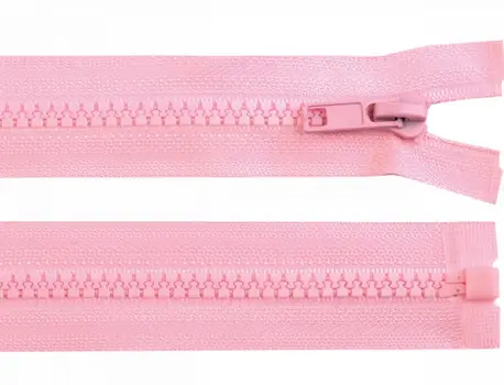 Zips kostený deliteľný 80cm/ružový svetlý