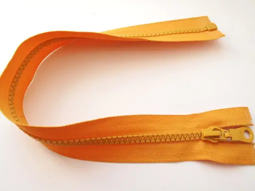 Zips kostený deliteľný 70cm/oranžový