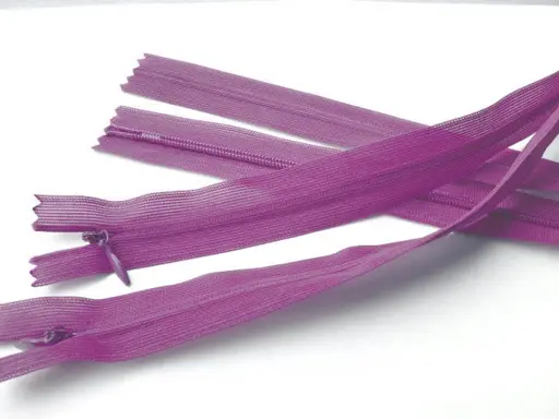 Zips skrytý dederón 35cm 417/orgovánový fialový