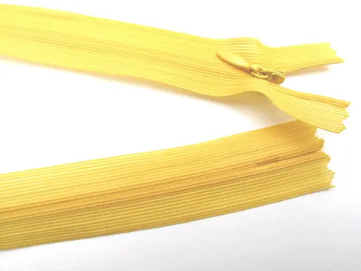 Zips skrytý dederon 60cm/žltý banánový
