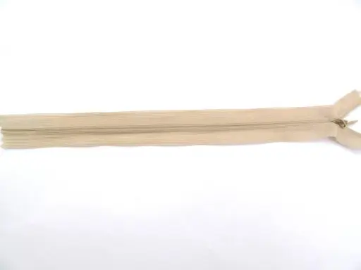 Zips skrytý dederón 22cm/béžový svetlý